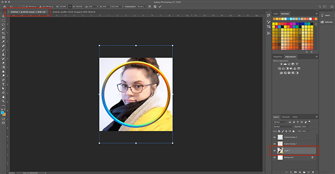 Hoe maak je een digitale fotolijst Photoshop Sleep afbeelding