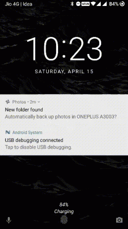 Android ontgrendel lockscreen