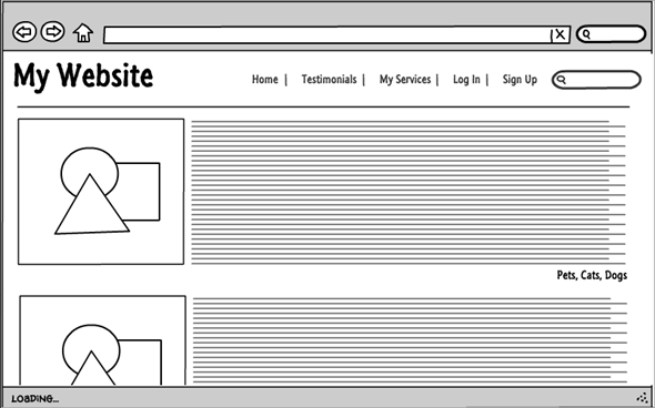 site draadframe