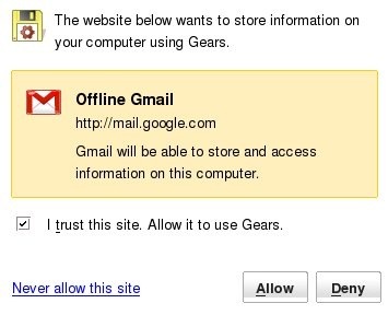 offline Gmail-waarschuwing