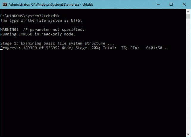 Essentiële Windows CMD-opdrachten die u moet kennen chkdsk