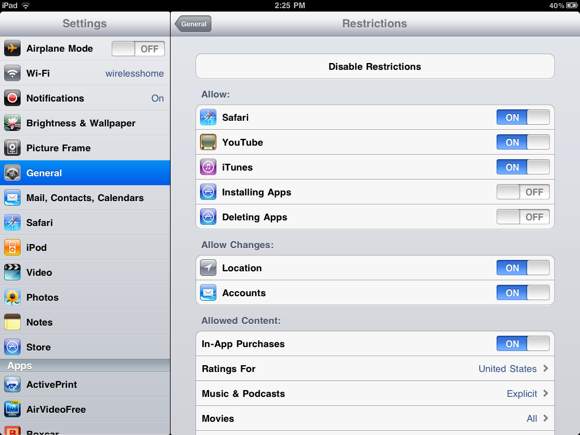 iPad iOS 4.2