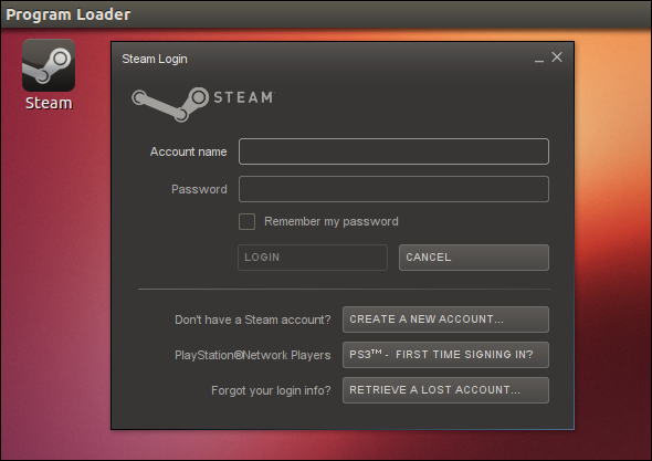 Steam op Linux met wijn