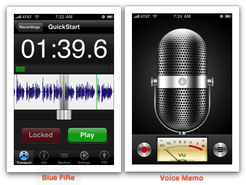 De beste gratis audiorecorder voor de iPhone bfire10