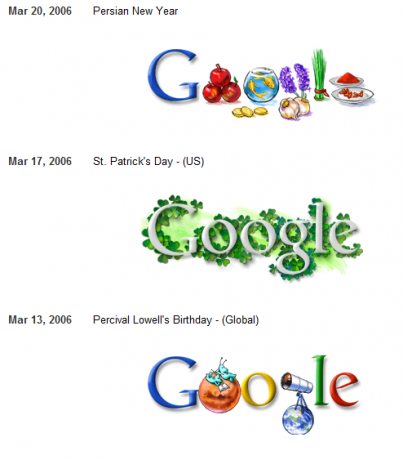 google doodle - galerij