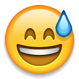 zwetende emoji-emoticon