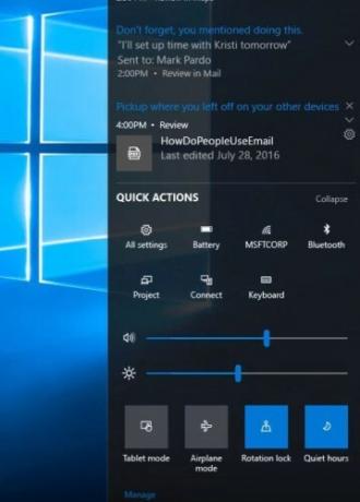 Windows 10 Creators Update - Actiecentrum