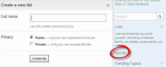 Twitter-lijsten maken, ontdekken en volgen TwitterNewList