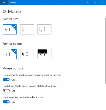 hoe muis aan te passen in windows 10