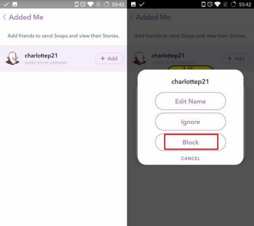 snapchat blokkeert gebruikersverzoeken