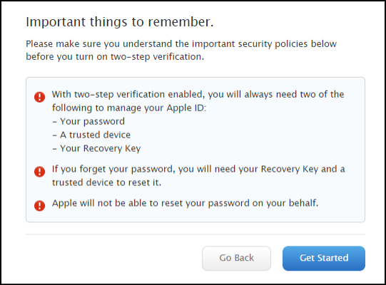 Apple implementeert authenticatie in twee stappen wereldwijd, bescherm uw account nu in twee stappen6